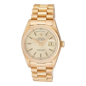 Rolex Day-Date 18K Yellow Gold Watch Ref. 18038, circa 1979
