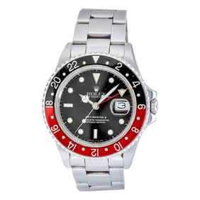 Rolex GMT Master II Stainless Steel Watch Ref. 16760, 1987