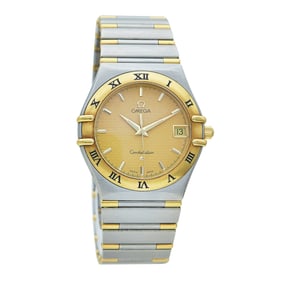 Omega Constellation 18K Yellow Gold/SS Watch Ref. 123.20.35.20.08.001, circa 2000
