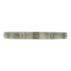 Cartier Love 18K White Gold Bangle Bracelet, Size 17