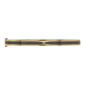 Bvlgari Bulgari B.zero1 18K Rose Gold and Black Ceramic Hinged Bangle Bracelet