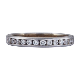 Tiffany & Co. Platinum Diamond Band Ring