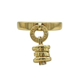 Bvlgari Bulgari B.zero1 18K Yellow Gold Diamond Charm Ring