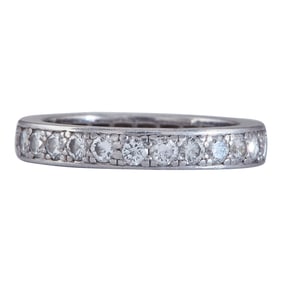 Van Cleef & Arpels Romance Platinum Diamond Eternity Band Ring