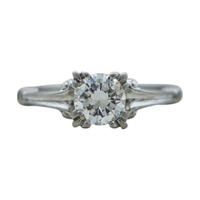 Platinum Diamond approx. 0.75 carat Solitaire Engagement Ring