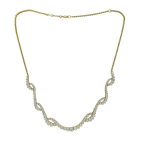 Chopard 18K Yellow Gold Diamond Cascading Pendant Necklace