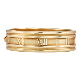 Tiffany & Co. Atlas 18K Yellow Gold Hinged Bangle Bracelet