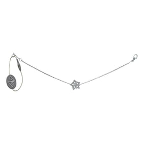 Van Cleef & Arpels Lotus Openwork 18K White Gold Diamond Bracelet, Mini Model