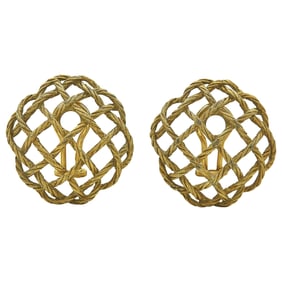 Buccellati Crêpe de Chine 18K Yellow Gold Earrings