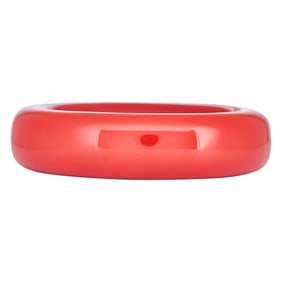 Tiffany & Co. Elsa Peretti Red Lacquer Bangle Bracelet