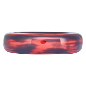 Tiffany & Co. Elsa Peretti Red and Black Lacquer Bangle Bracelet