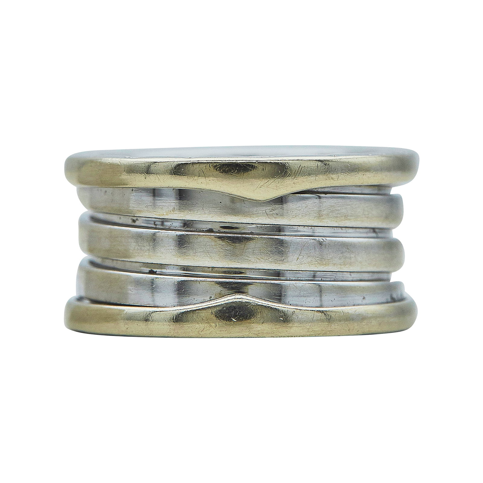 Bvlgari Bulgari B.zero1 18K White Gold Band Ring (1 of 2)