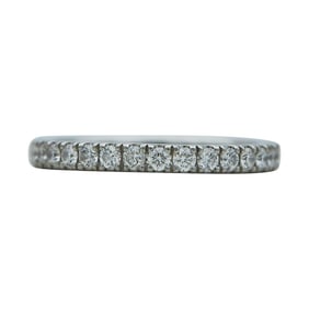 Platinum Diamond Half-Eternity Band Ring
