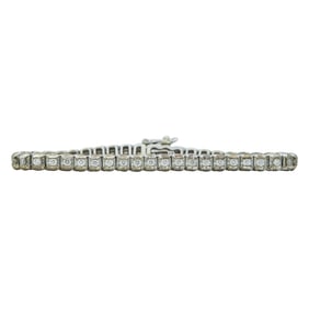 14K White Gold Diamond Tennis Bracelet, approx. 1.80 ctw