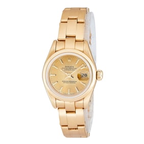 Rolex Datejust 18K Yellow Gold Watch Ref. 69168, circa 1990