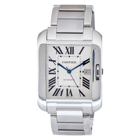 Cartier Tank Anglaise Stainless Steel Watch Ref. W5310008 / 3507, circa 2013