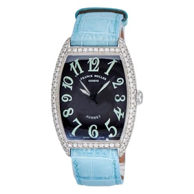 Franck Muller Sunset 18K White Gold Diamond Watch Ref. 2852SCD, circa 2010