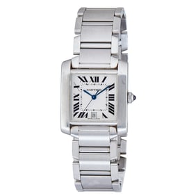 Cartier Tank Francaise Stainless Steel Watch Ref. W51002Q3 / 2302, circa 2010
