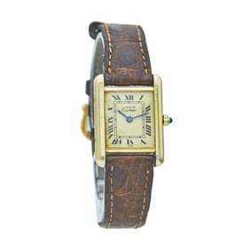 Cartier Must de Cartier Gold Plated Watch Ref. 366001, circa 2000