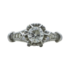 Platinum 0.90 carat Diamond Engagement Ring