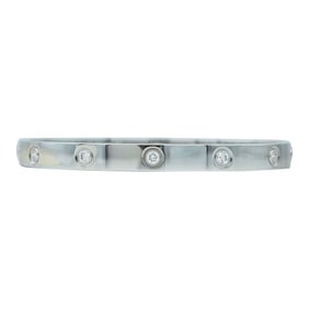 Cartier Love 18K White Gold 10 Diamond Bangle Bracelet, Classic Model, Size 18