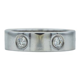 Cartier Love 18K White Gold Diamond Band Ring