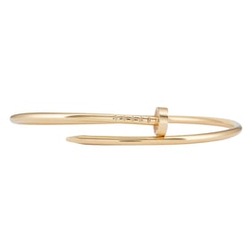 Cartier Juste un Clou 18K Yellow Gold Bangle Bracelet, Size 18