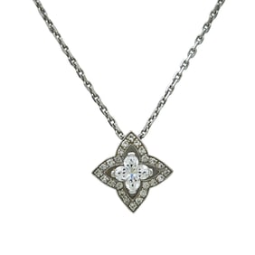 Louis Vuitton Blossom 18K White Gold Diamond Pendant Necklace