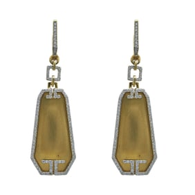 Ivanka Trump 18K Yellow Gold Diamond Drop Earrings