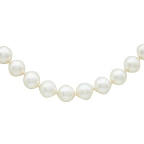 Tiffany & Co. Signature X 18K Yellow Gold Cultured Pearl Necklace