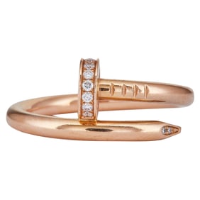 Cartier Juste un Clou 18K Rose Gold Diamond Ring
