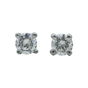 Tiffany & Co. Platinum Diamond approx. 0.30 ctw Stud Earrings