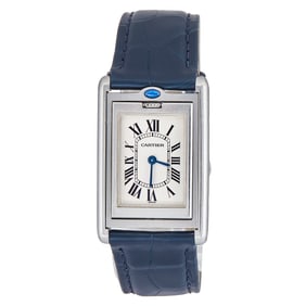 Cartier Tank Basculante Stainless Steel Watch Ref. W1011258 / 2405, circa  1995