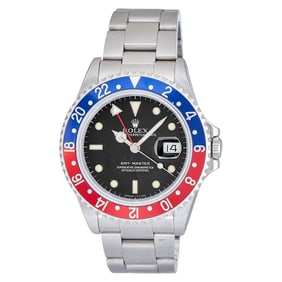 Rolex GMT Master Stainless Steel Watch Ref. 16700, circa  1991