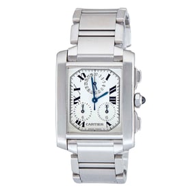 Cartier Tank Francaise Stainless Steel Watch Ref. W51001Q3 / 2303, circa  2004