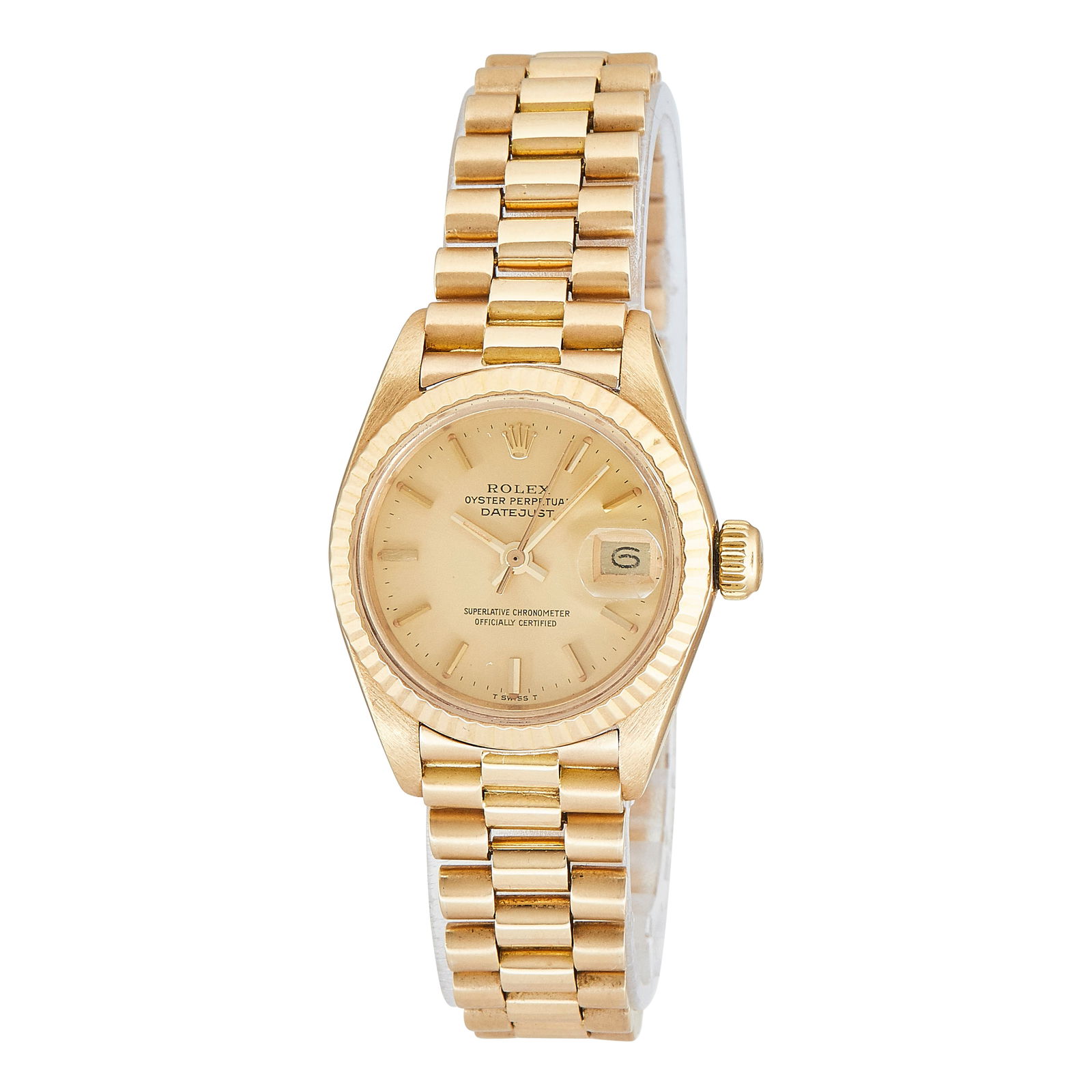 Rolex Datejust 18K Yellow Gold Watch Ref. 6917, circa  1978 (1 of 5)