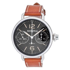 Bell & Ross WW1 Monopusher Stainless Steel Watch Ref. BRWW1-MONO-HER/SCA, circa  2020