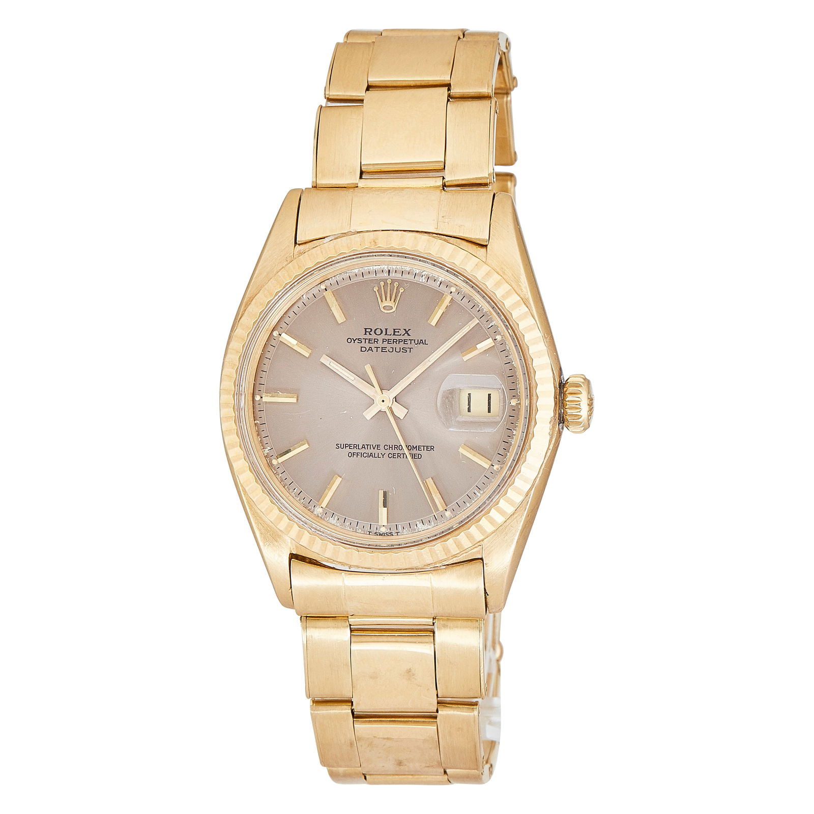 Rolex Datejust 18K Yellow Gold Watch Ref. 1601, circa  1967 (1 of 5)