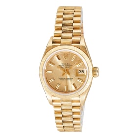 Rolex Datejust 18K Yellow Gold Watch Ref. 69278, circa  1987