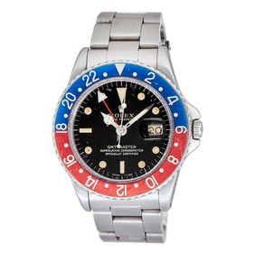 Rolex GMT Master Stainless Steel Watch Ref. 1675, circa  1960