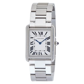 Cartier Tank Solo Stainless Steel Watch Ref. W5200014 / 3169, circa  2010