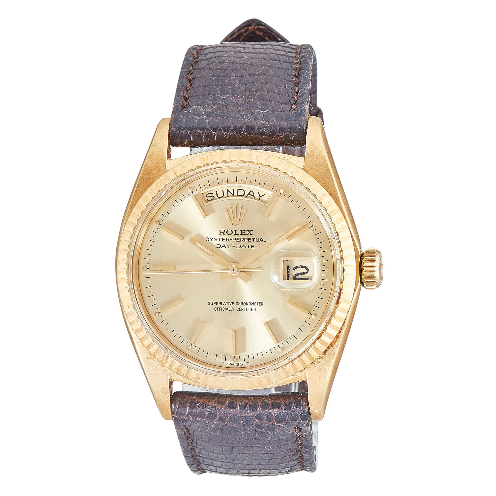 Rolex Day-Date 18K Yellow Gold Watch Ref. 1803, circa  1968 (1 of 12)
