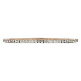 Effy D'Oro 14K Rose Gold Diamond Flexible Bangle Bracelet