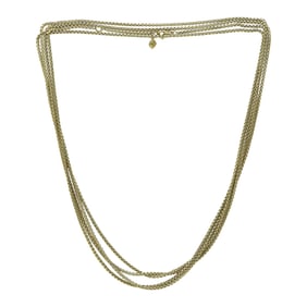 David Yurman 18K Yellow Gold 72 inch Box Chain Necklace