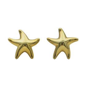 Tiffany & Co. Elsa Peretti Starfish 18K Yellow Gold Stud Earrings