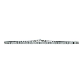 18K White Gold Diamond approx. 2.07 ctw Tennis Bracelet