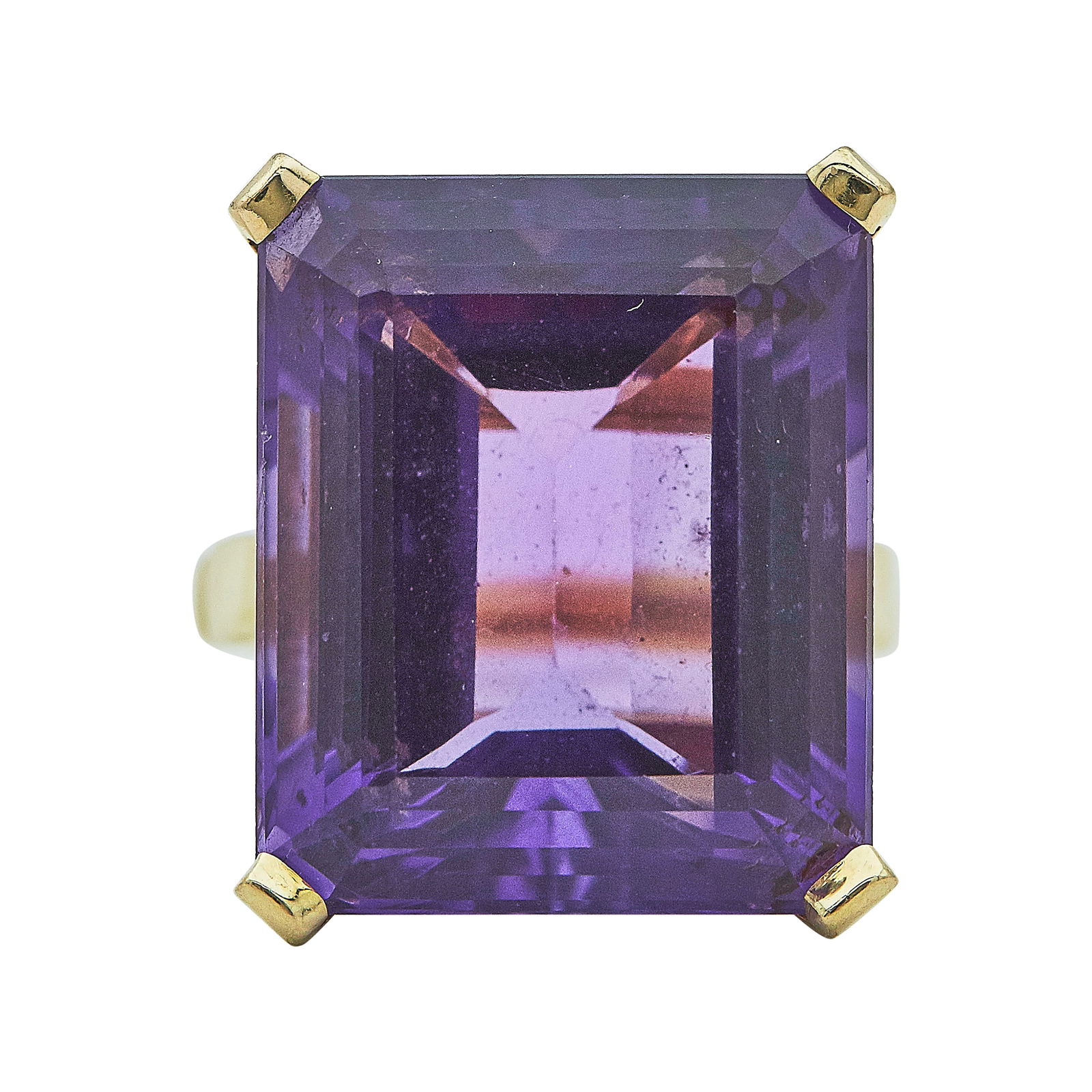 14K Yellow Gold approx. 25 carat Amethyst Cocktail Ring (1 of 3)