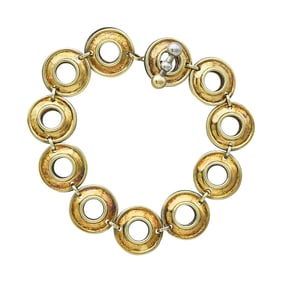 Tiffany & Co. Paloma Picasso Sterling Silver and 18K Yellow Gold Link Bracelet
