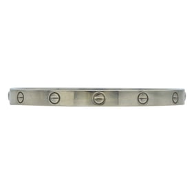Cartier Love 18K White Gold Bracelet, Size 19