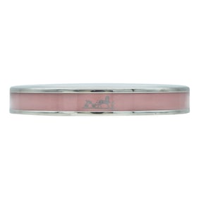 Hermès Base Metal Blush Enamel Bangle Bracelet